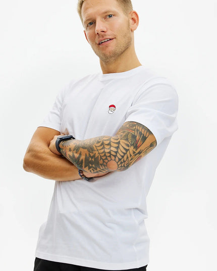 Hvid Julemand Jule T-shirt til Mænd og Kvinder