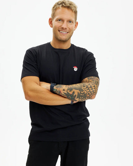 Sort Julemand Jule T-shirt til Mænd og Kvinder