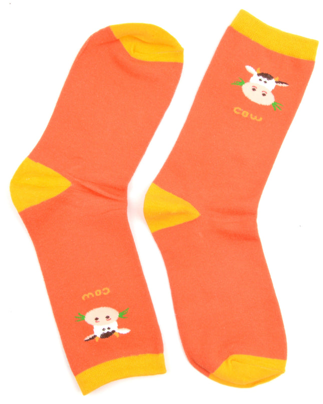Cow Fun and Festive Socks
