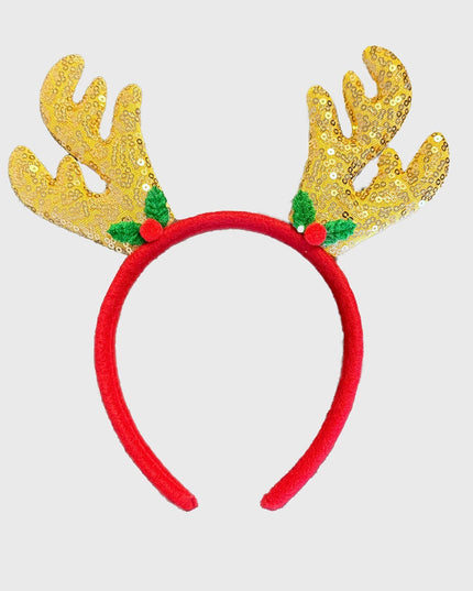 Diadema Navideña Dorada