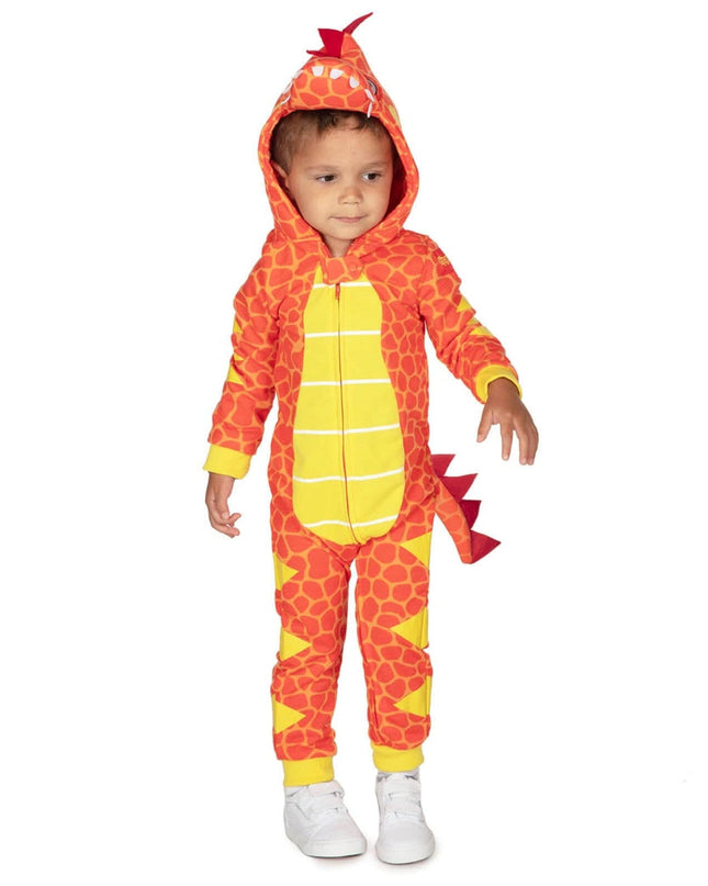 Tumling Drengs T-Rex Dinosaur Kostume
