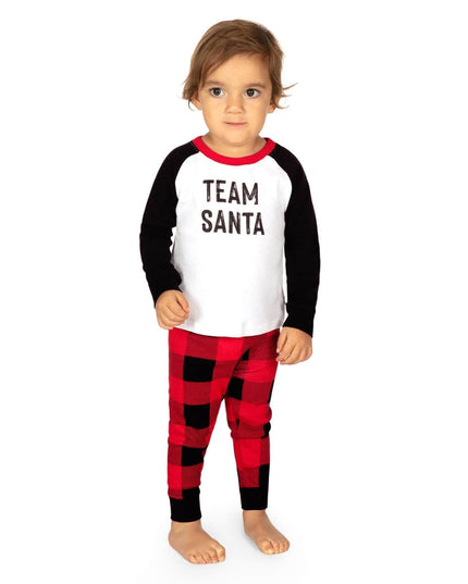 Toddler Boy's Team Santa Crew Neck Pajama Set