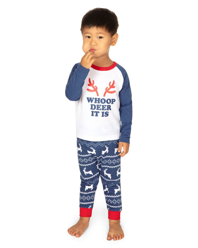 Toddler Boy's Whoop Deer It Is Crew Neck Pajama Set