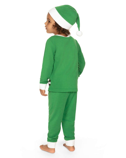 Toddler Girl's Elf Crew Neck Pajama Set