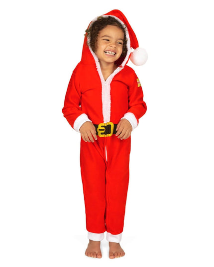 Tumling Piges Santa Jumpsuit Med Pels