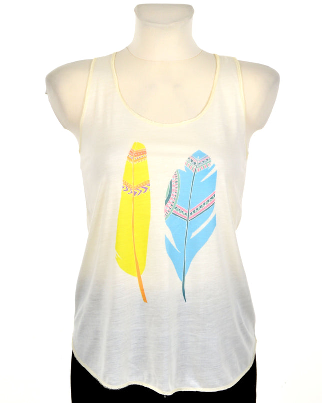 Loose Tank Top - Two Feathers