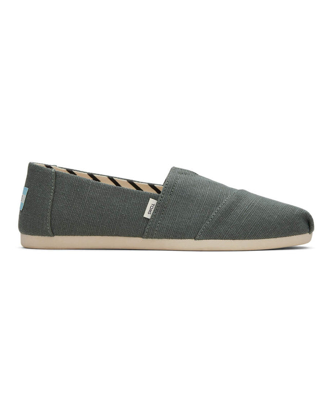 Bonsai Green Canvas Slippers by TOMS