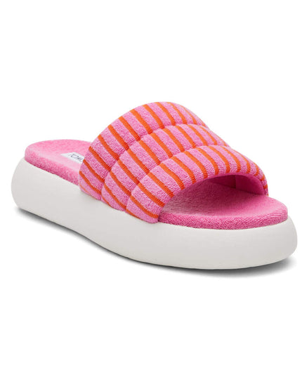 TOMS Mallow Slide Terry - Lyserøde Stribede Sandaler