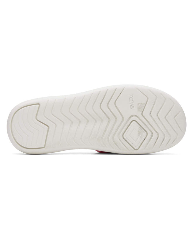 Pink Striped Terry Mallow Slide Slippers by TOMS