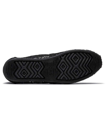 Zapatillas Negras de Crochet Marroquí de TOMS