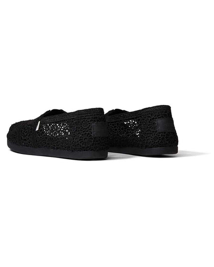 Zapatillas Negras de Crochet Marroquí de TOMS