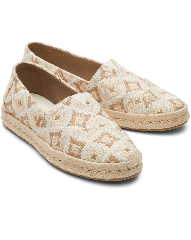 TOMS Alpargata Rope - Natural Geometric Woven