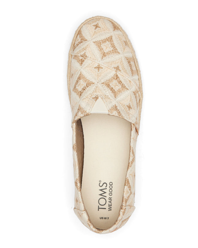 TOMS Alpargata Rope - Natural Geometric Woven