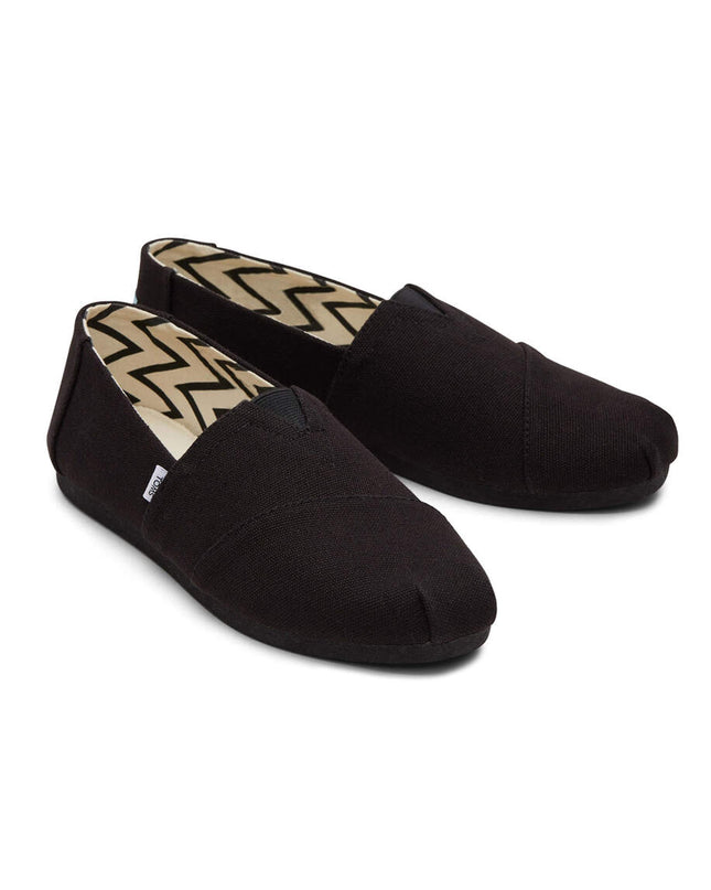 TOMS Recycled Cotton Canvas - Black Slippers