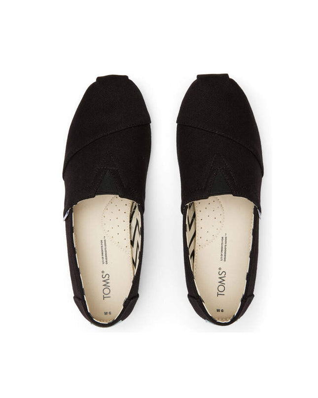 TOMS Recycled Cotton Canvas - Black Slippers