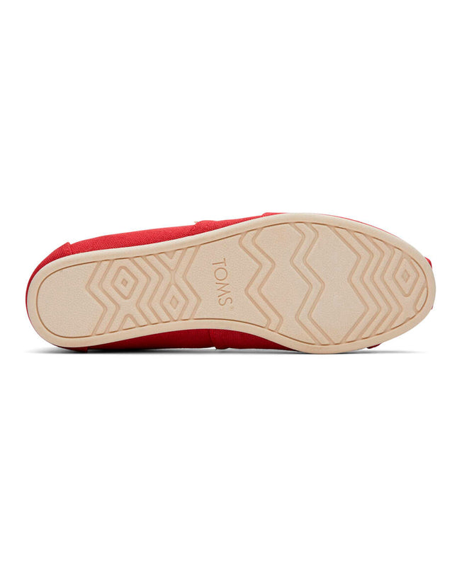 TOMS Recycled Cotton Canvas - Red Slippers