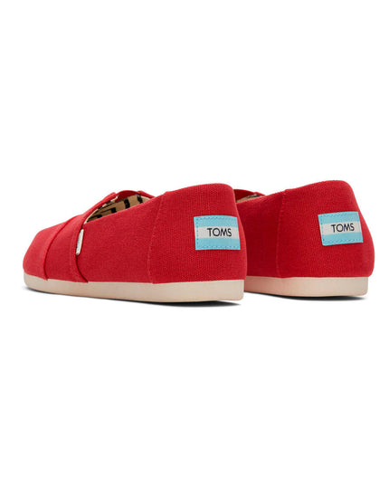 TOMS Recycled Cotton Canvas - Red Slippers