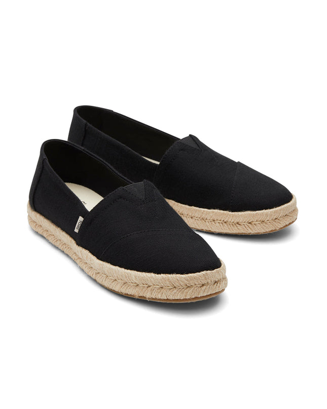 TOMS Alpargata Rope 2.0 - Black Recycled Cotton