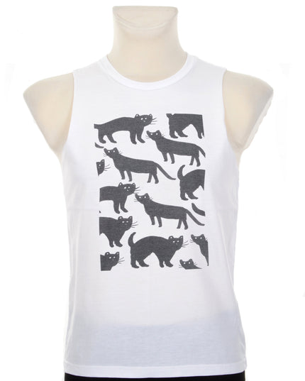 Unisex Black Cats Halloween Tank Top