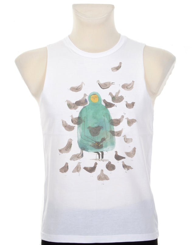 Tank Top - Bird Graphic for Men and Women