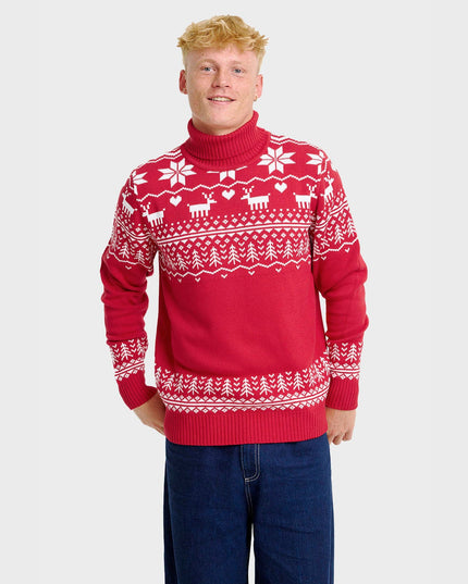 Men's Greenland Christmas Turtleneck Sweater