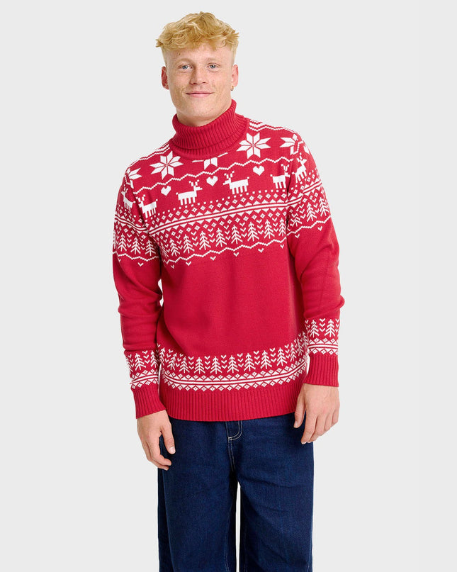 Men's Greenland Christmas Turtleneck Sweater