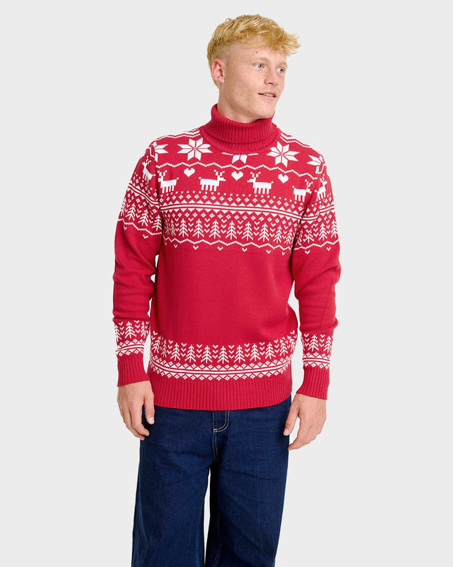 Men's Greenland Christmas Turtleneck Sweater