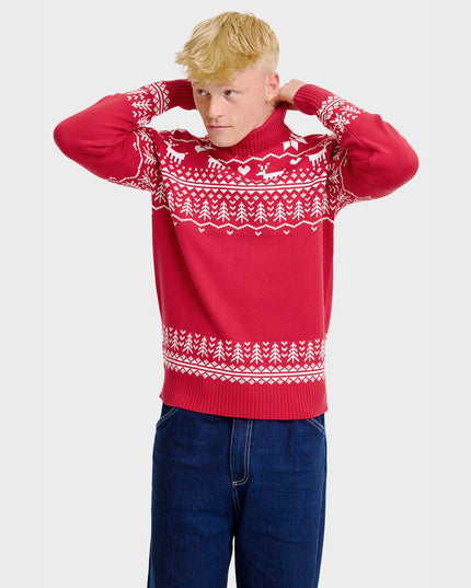 Greenland Christmas Turtleneck Sweater for Men