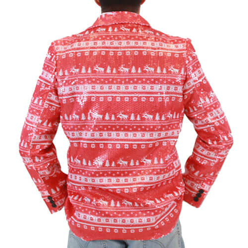 Sequin Humping Reindeer Blazer Jacket