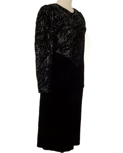 Vintage Velvet Dress - Black