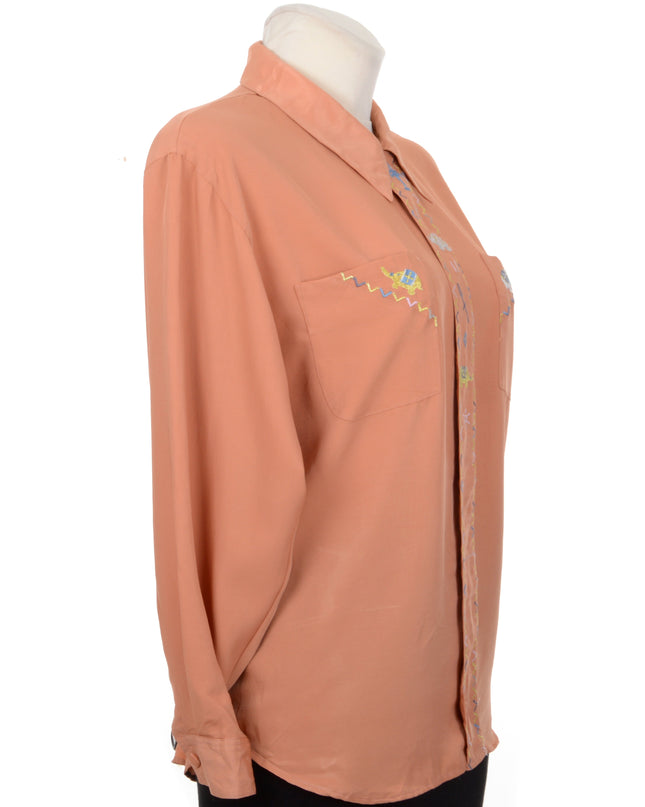 Vintage Blouse - Elephant Print