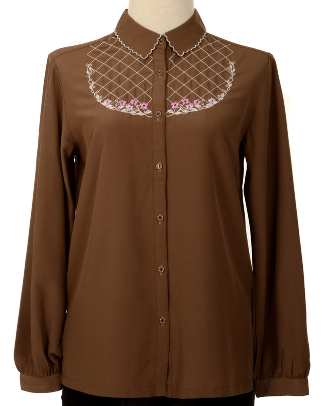 Vintage Blouse - Brown