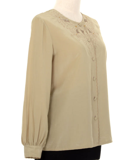 Vintage Bluse - Perforeret