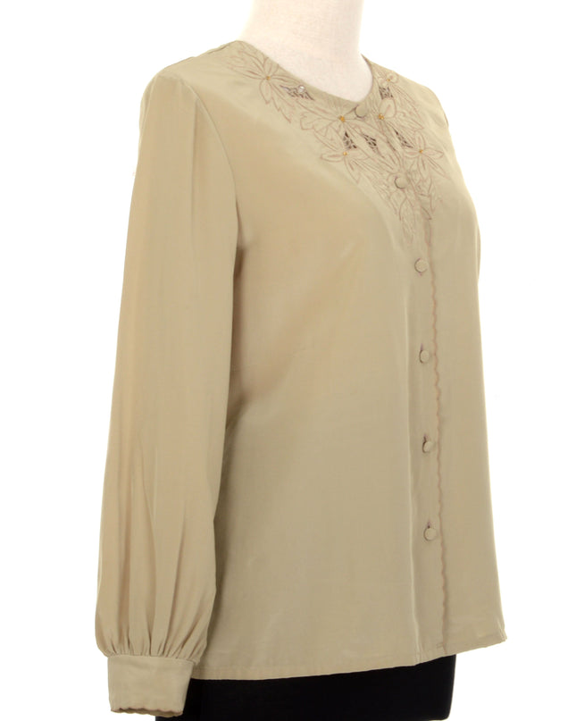 Vintage Bluse - Perforeret