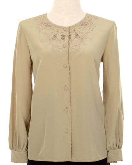 Vintage Bluse - Perforeret