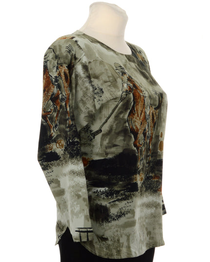 Vintage Equestrian Bluse