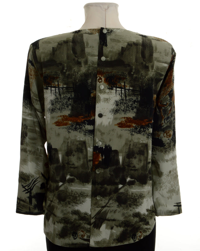 Vintage Equestrian Bluse