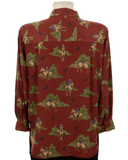 Vintage Equestrian Bluse