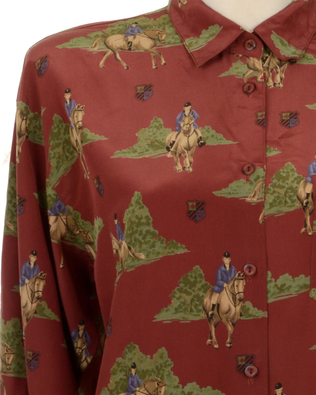 Vintage Blouse - Equestrian