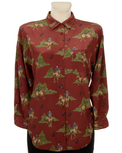 Vintage Equestrian Bluse