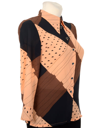 Vintage Gennemsigtig Bluse