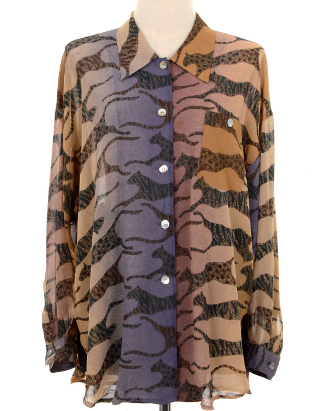 Vintage Bluse - Gepard