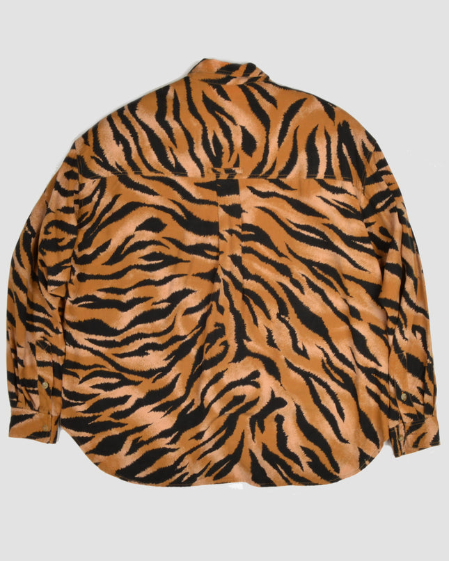 Tigerprint Vintage Bluse