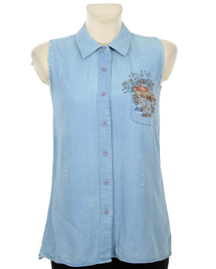 Vintage Shirt - Embroidered Design I