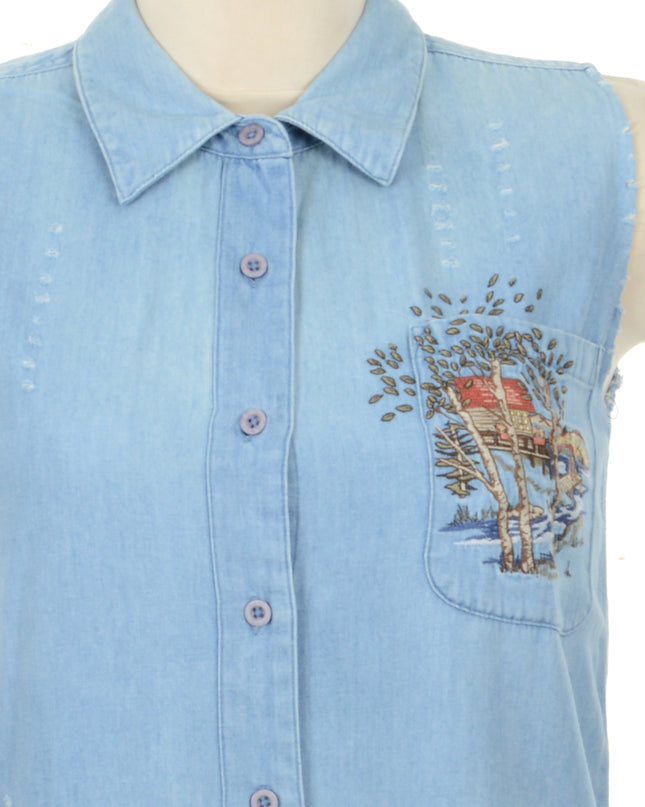 Camisa vintage - Diseño bordado para un estilo clásico