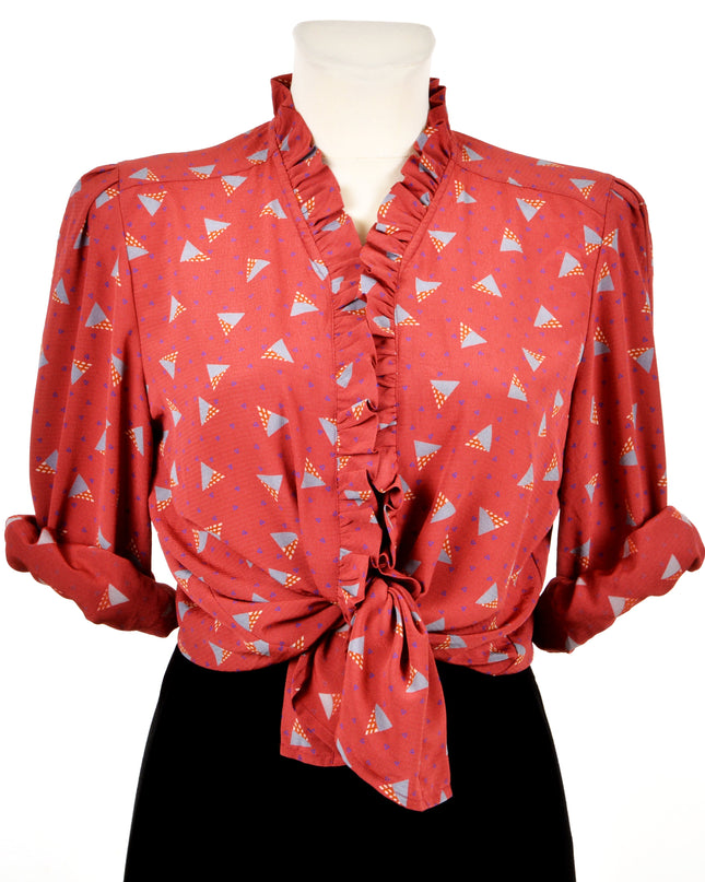 Vintage Blouse - Ruffled