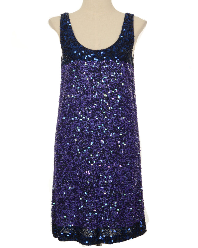 Vintage Dress - Purple Beaded