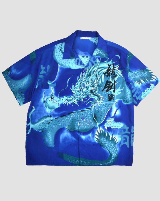 Vintage Shirt - Blue Dragon | Unique Holiday Fashion
