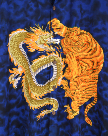 Vintage Shirt - Tiger & Dragon Design