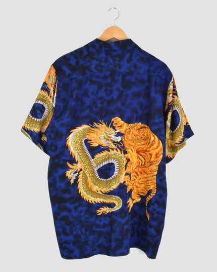 Vintage Shirt - Tiger & Dragon Design
